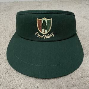 Pine Valley Green Imperial Tour Visor Rare Golf Club Vintage Hat Cap-Made In USA